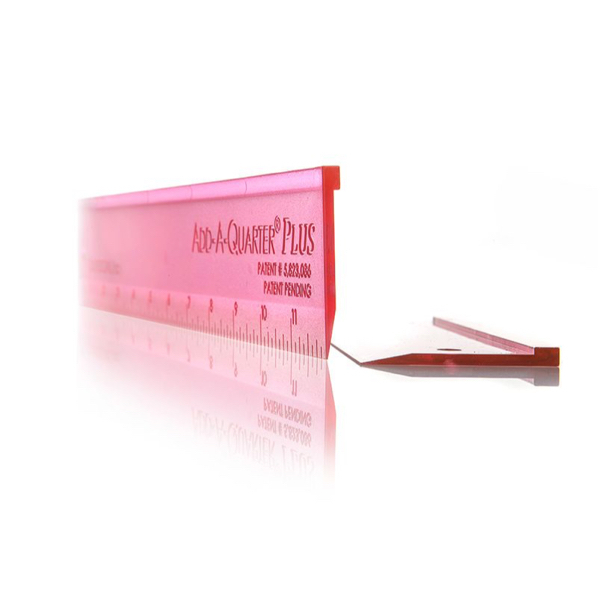 Paper Piecing Lineal Add-A-Quarter- 6 inch-Plus - Pink  (1 Stück)